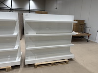 2x vrijstaande hoogglans presentatiemeubels, wit hoogglans - afbeelding 5 van  9