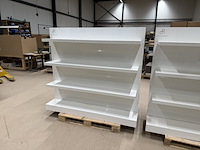 2x vrijstaande hoogglans presentatiemeubels, wit hoogglans - afbeelding 6 van  9