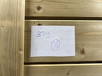 2x vuren groen geïmpregneerde wand elementen hillhout - afbeelding 3 van  4