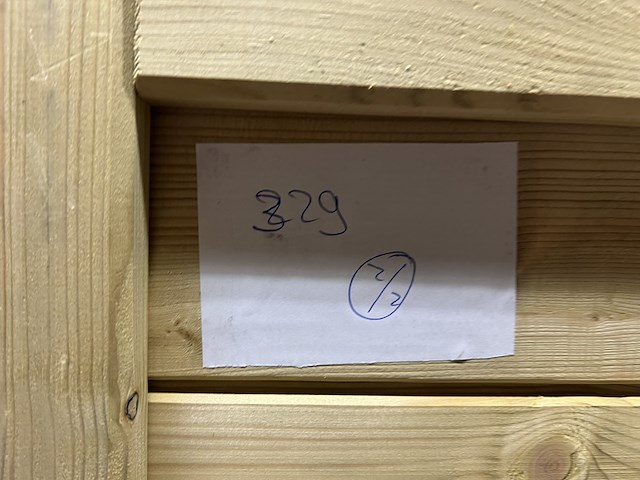 2x vuren groen geïmpregneerde wand elementen hillhout - afbeelding 4 van  4