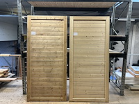 2x vuren wand elementen hillhout - afbeelding 1 van  3