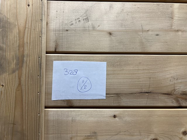 2x vuren wand elementen hillhout - afbeelding 2 van  3