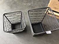 2x vuurkorven, grijs - afbeelding 3 van  3