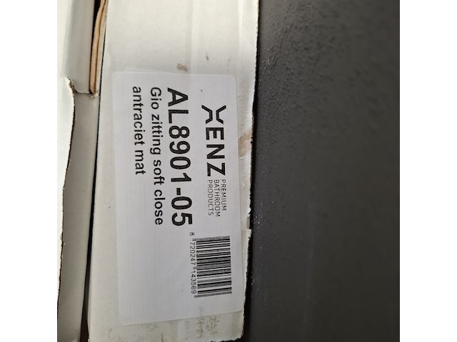 2x wandcloset, xenz, gio, mat antraciet - afbeelding 5 van  5
