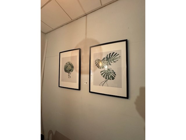 2x wanddecoratie, ingelijst - afbeelding 1 van  4