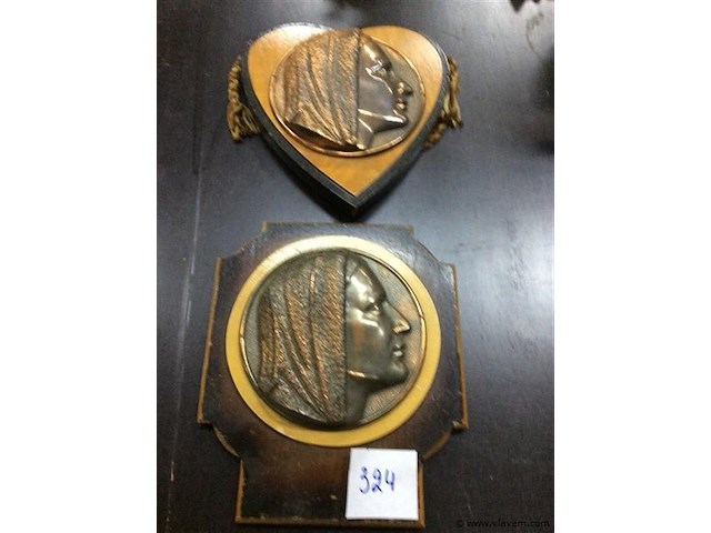 2x wanddecoratie - afbeelding 1 van  2