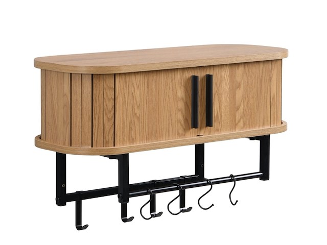 2x wandkapstokken furnilux, lichtbruin/zwart - afbeelding 2 van  2