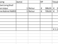 2x wandkast nairobi en shelf op wielen white label, dutchbone - afbeelding 4 van  4
