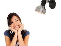 2x wandlamp acier mexlite, 3337zw, zwart staal, nieuw in doos - afbeelding 2 van  7