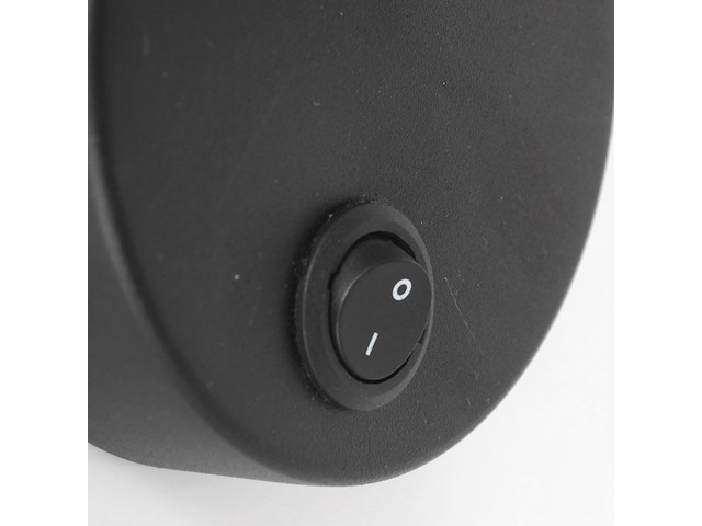 2x wandlamp acier mexlite, 3337zw, zwart staal, nieuw in doos - afbeelding 7 van  7