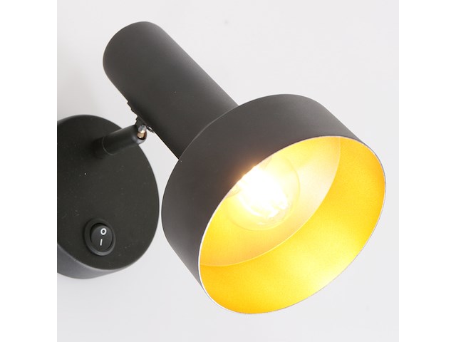 2x wandlamp bundle anne light, 3335zw, zwart goud, nieuw in doos - afbeelding 5 van  6