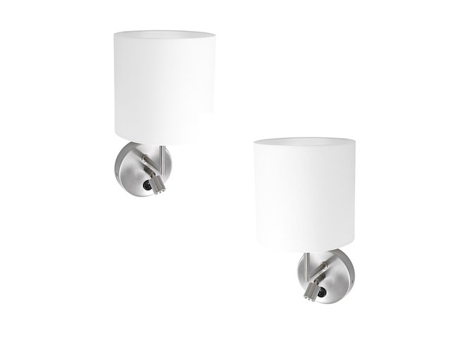2x wandlamp noor mexlite, 1562st, grijs, bouwjaar 2025, nieuw in doos - afbeelding 1 van  7
