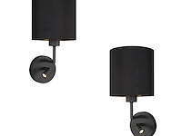 2x wandlamp noor zwart mexlite, 1562zw, zwart, bouwjaar 2025, nieuw in doos