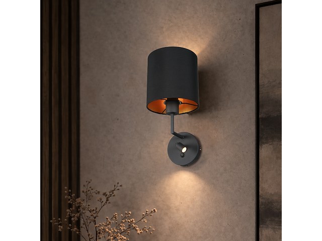 2x wandlamp noor zwart mexlite, 1562zw, zwart, bouwjaar 2025, nieuw in doos - afbeelding 1 van  7