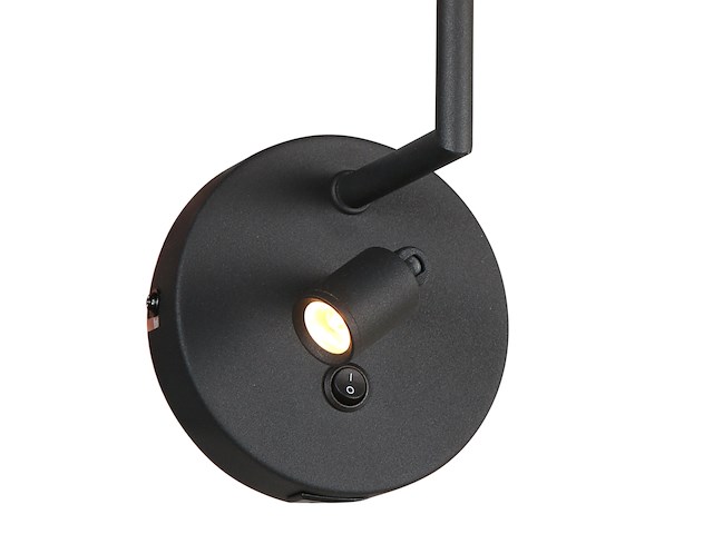 2x wandlamp noor zwart mexlite, 1562zw, zwart, bouwjaar 2025, nieuw in doos - afbeelding 3 van  7