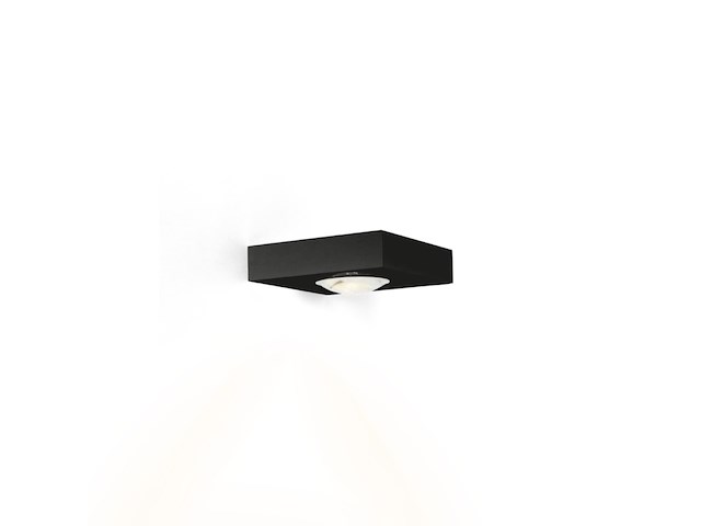 2x wandspot wever&ducre, leens 1.0, zwart - afbeelding 1 van  2