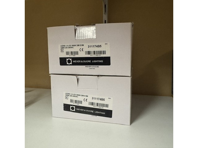 2x wandspot wever&ducre, leens 1.0, zwart - afbeelding 2 van  2