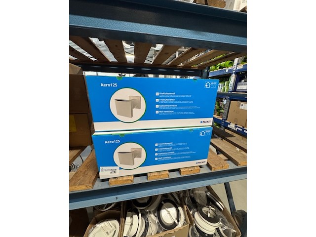 2x wandventilator, aero 125, wit - afbeelding 1 van  2