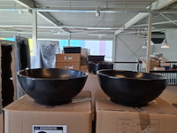 2x waskom best design, ancona, mat zwart - afbeelding 1 van  5