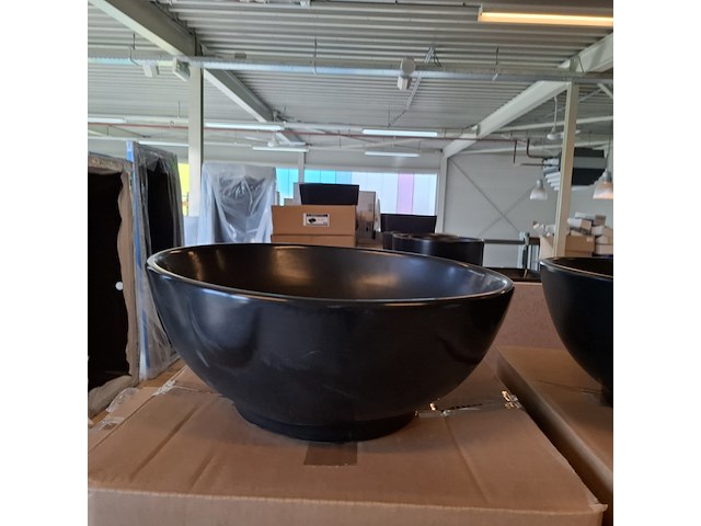 2x waskom best design, ancona, mat zwart - afbeelding 2 van  5