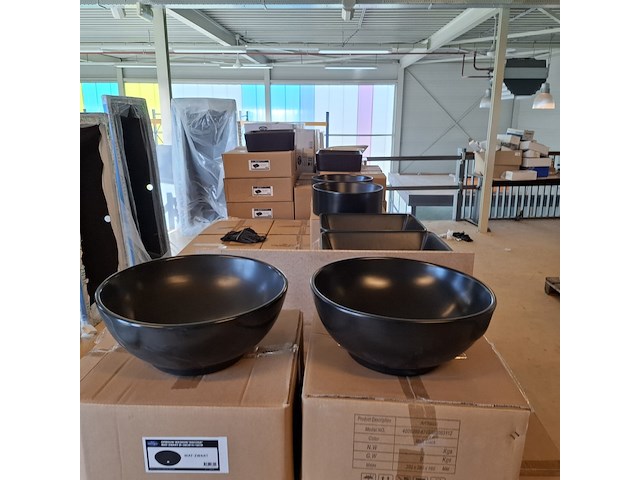 2x waskom best design, ancona, mat zwart - afbeelding 4 van  5