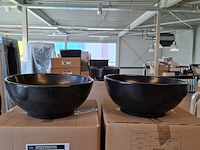 2x waskom best design, ancona, mat zwart - afbeelding 1 van  5