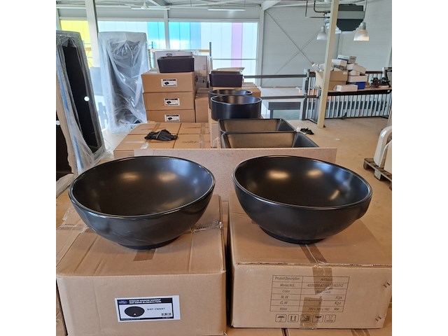 2x waskom best design, ancona, mat zwart - afbeelding 2 van  5