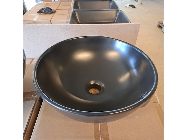 2x waskom best design, ancona, mat zwart - afbeelding 4 van  5