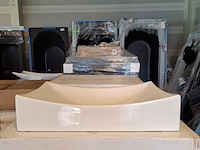 2x waskom, best design, app, glans wit - afbeelding 1 van  6