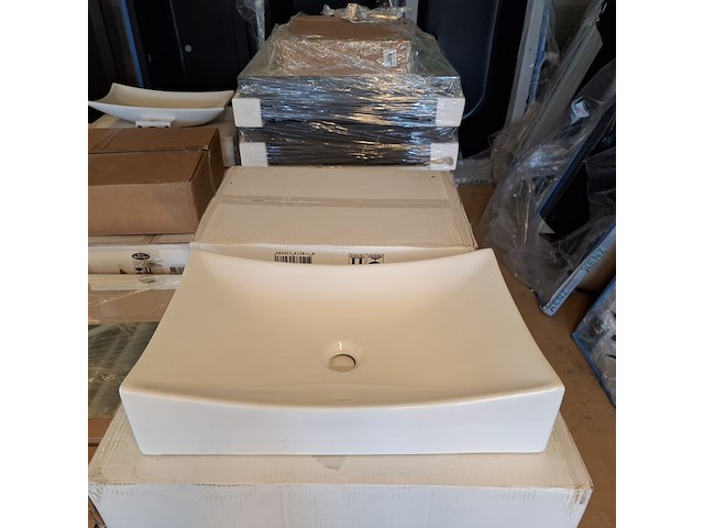 2x waskom, best design, app, glans wit - afbeelding 3 van  6