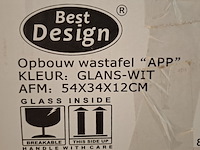 2x waskom best design, app, glans wit - afbeelding 6 van  6