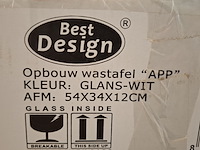 2x waskom best design, app, glans wit - afbeelding 5 van  5