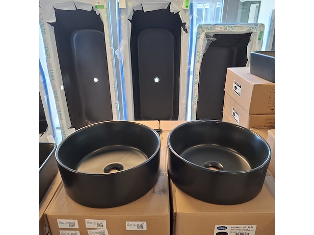 2x waskom best design, breela, mat zwart - afbeelding 3 van  6