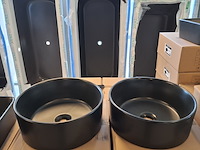 2x waskom best design, breela, mat zwart - afbeelding 3 van  6