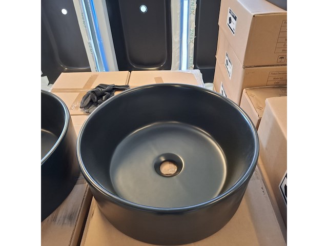 2x waskom best design, breela, mat zwart - afbeelding 5 van  6