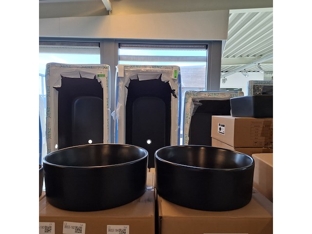 2x waskom best design, breela, mat zwart - afbeelding 2 van  6