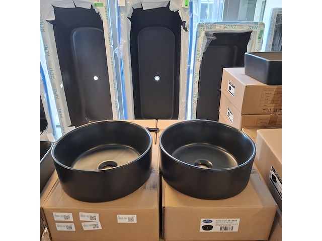 2x waskom best design, breela, mat zwart - afbeelding 3 van  6