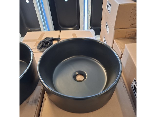 2x waskom best design, breela, mat zwart - afbeelding 5 van  6