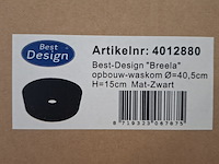 2x waskom best design, breela, mat zwart - afbeelding 6 van  6