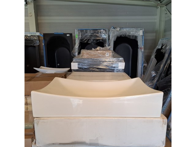 2x waskom best design, dicta, glans wit - afbeelding 1 van  5