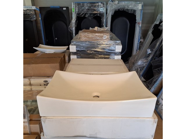 2x waskom best design, dicta, glans wit - afbeelding 2 van  5