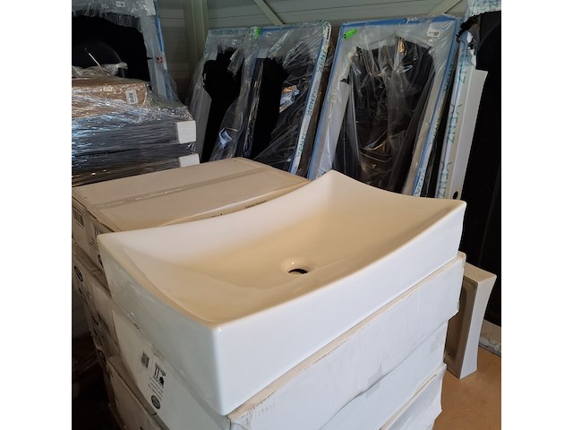 2x waskom best design, dicta, glans wit - afbeelding 3 van  5