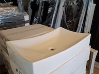 2x waskom best design, dicta, glans wit - afbeelding 3 van  5