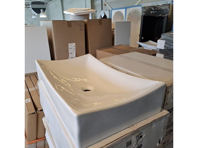 2x waskom best design, dicta, glans wit - afbeelding 4 van  5