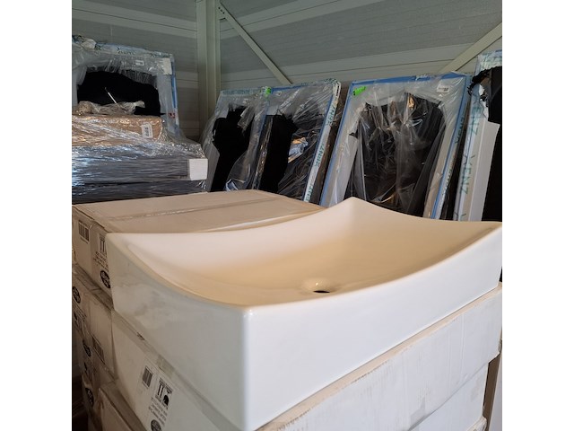 2x waskom best design, dicta, glans wit - afbeelding 3 van  5