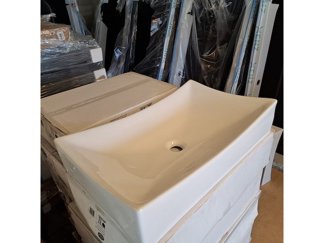 2x waskom best design, dicta, glans wit - afbeelding 4 van  5