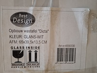 2x waskom best design, dicta, glans wit - afbeelding 5 van  5