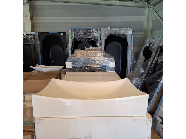 2x waskom best design, dicta, glans wit - afbeelding 1 van  5