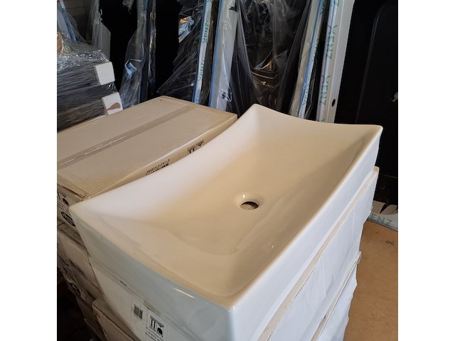 2x waskom best design, dicta, glans wit - afbeelding 4 van  5