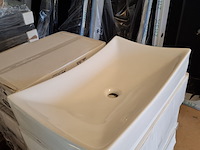 2x waskom best design, dicta, glans wit - afbeelding 4 van  5